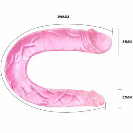 Baile Double Dong Pink Flexible Intimate Machine 30.5cm TPR