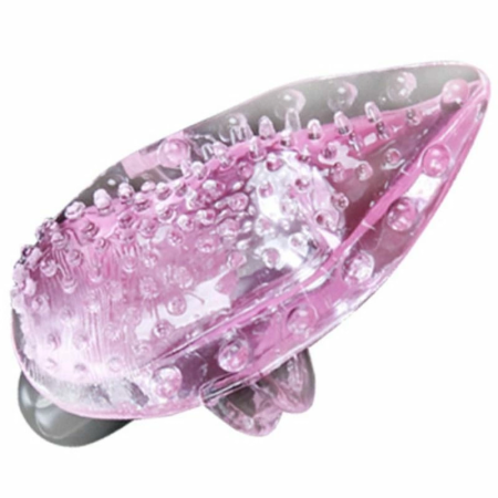 Baile Finger Vibrator Massager 10 Modes TPR Compact Design Pink