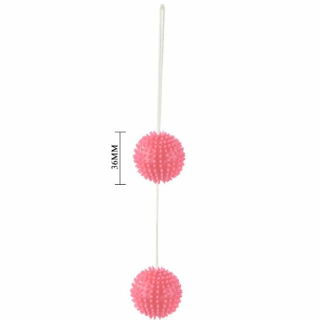Baile Pink Textured Pelvic Floor Exercise Balls 3.6 cm TPR