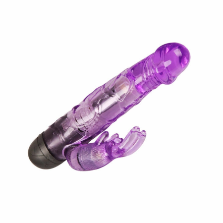 Baile Give You Lover Violet Dual-Action Vibrator, 10 Modes, TPR