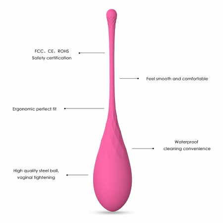 LESLIE Kegel Fit Set - 6-Weight Pelvic Floor Muscle Trainer, Silicone