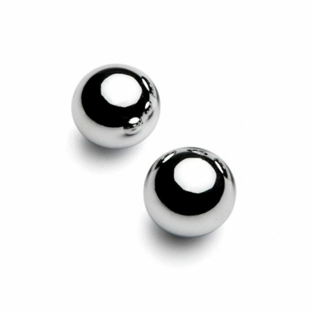 Metal Hard Magnetic Steel Balls 10mm - Set of 2 Precision Spheres