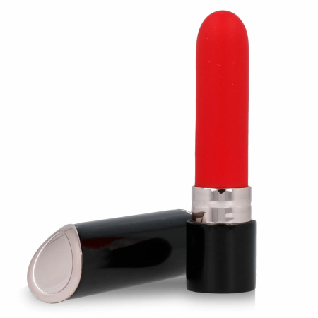 LYPS STYLE Shia Lipstick Vibrator Black & Red USB Rechargeable 10 Modes