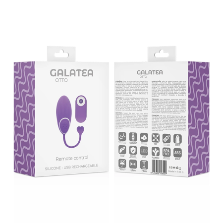 Galatea Otto Click&Play Lilac Remote Control Intimate Massager 19cm