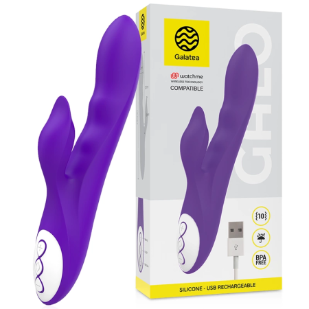 Galatea Galo Lilac Dual Motor Intimate Device with WatchMe Control, 21cm
