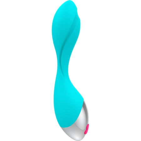 HAPPY LOKY Mini Fun Vibrator Turquoise USB Rechargeable Waterproof 19.5cm