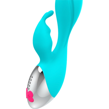 HAPPY LOKY Miki Rabbit Turquoise Dual-Motor Intimate System 19.5cm