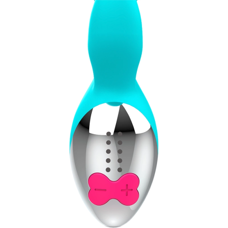 HAPPY LOKY Miki Rabbit Turquoise Dual-Motor Intimate System 19.5cm