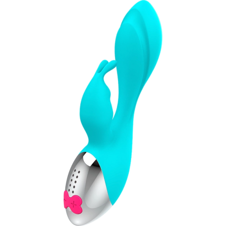 HAPPY LOKY Miki Rabbit Turquoise Dual-Motor Intimate System 19.5cm