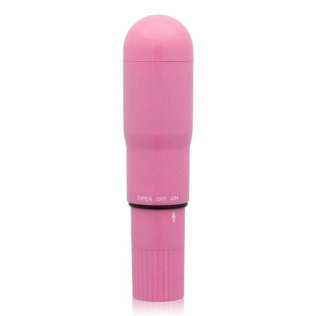 Glossy Deep Rose Pocket Vibrator - Compact Water-Resistant Model ABS