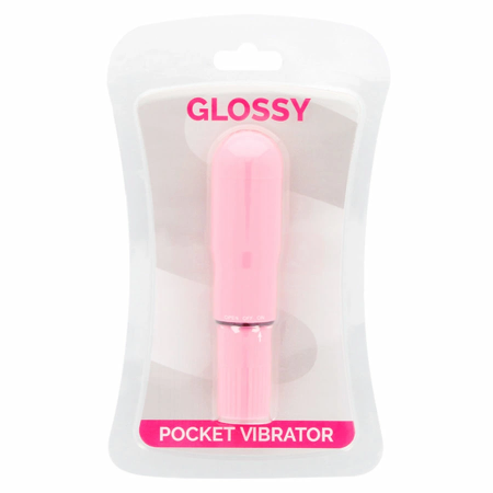 Glossy Pocket Vibrator Pink - Compact Waterproof ABS Model 107mm
