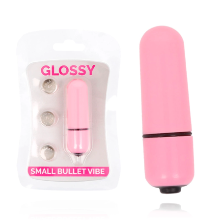 Glossy Small Bullet Vibe Pink - Compact Waterproof Vibrating Device