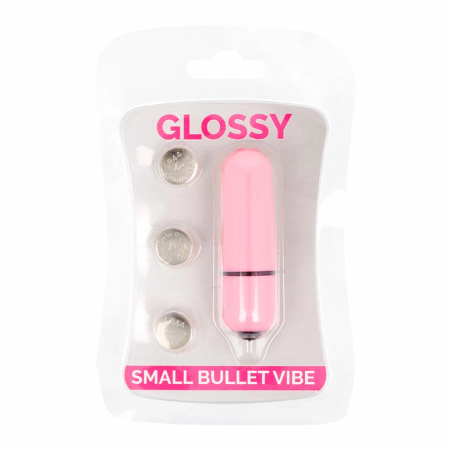 Glossy Small Bullet Vibe Pink - Compact Waterproof Vibrating Device