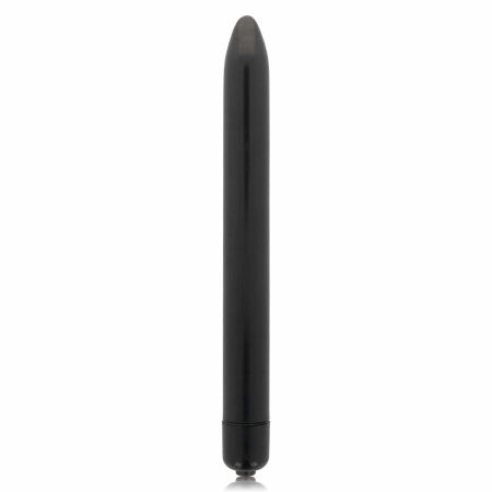 Glossy Brilliant Slim Vibrator Black 165mm - Waterproof ABS Model