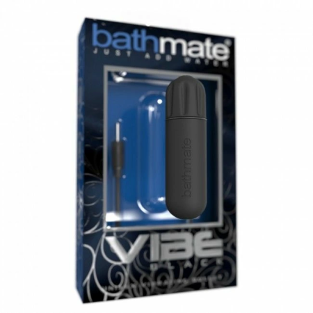 Bathmate Vibe Black Rechargeable Intimate Stimulation Bullet 8cm