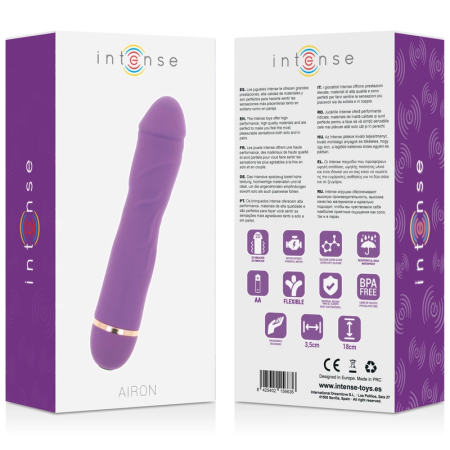 Intense Airon 20-Speed Silicone Device Lilac Ergonomic Waterproof