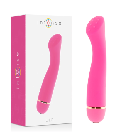 Intense Lilo 20-Speed Silicone Massager Pink 17.7cm Waterproof Ergonomic