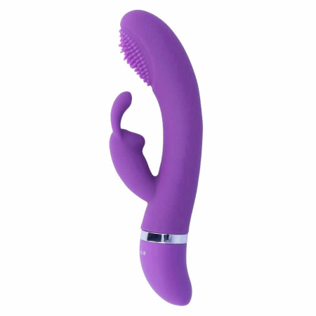 Intense Susy Silicone Rabbit Lilac Oscillating Dual Motor Vibrator 18.8cm