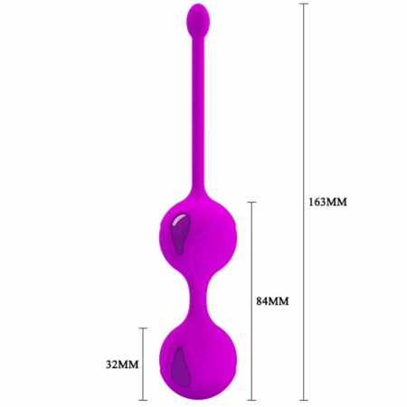 Pretty Love Tighten Up II Kegel Exercise Balls Silicone 16.3 cm Pink
