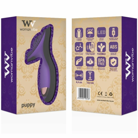 Womanvibe Puppy Silicone Vibrating Pad - 10 Modes, Rechargeable, Pink