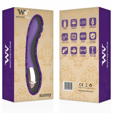 Womanvibe Sunny Rechargeable Silicone Dual-Motor Vibrating Device Lilac/Gold