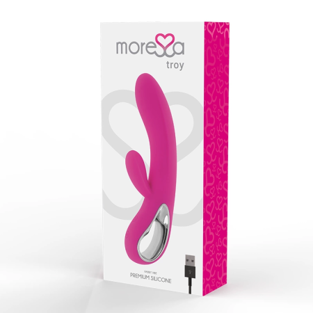 Moressa Troy Premium Silicone Dual Motor Rechargeable Vibrator 20cm