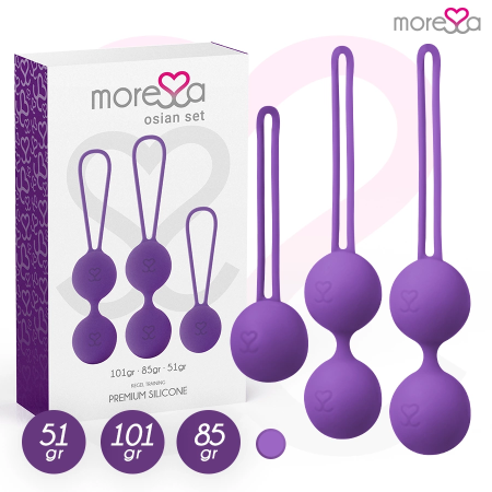MORESA Osian Set Premium Lilac Silicone Pelvic Floor Training Balls