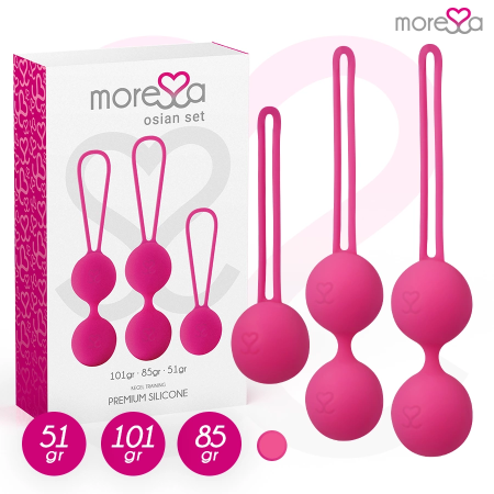 Moressa Osian Set Premium Silicone Pink - Pelvic Floor Training Trio