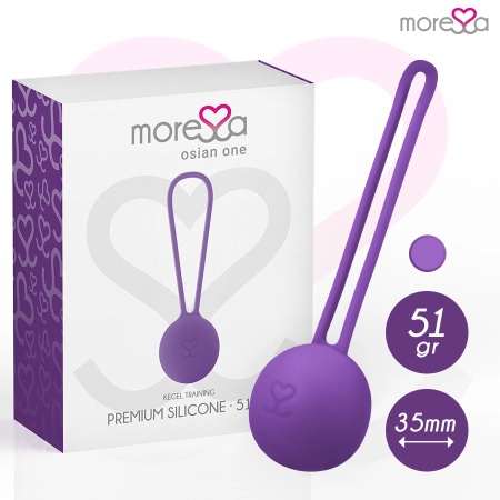 MORESSA Osian One Silicone Pelvic Floor Trainer Ball Lilac 34mm 51g
