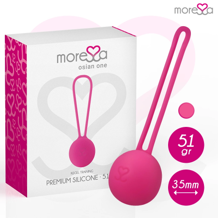 MORESSA Osian One Premium Silicone Pelvic Floor Trainer Pink 34mm