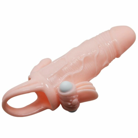 Baile Brave Man Intimate Extension with Dual Stimulation, Flesh, 16.5 cm