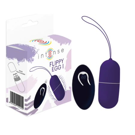 INTENSE Flippy I Vibrating Remote-Controlled Egg Purple 12 Modes