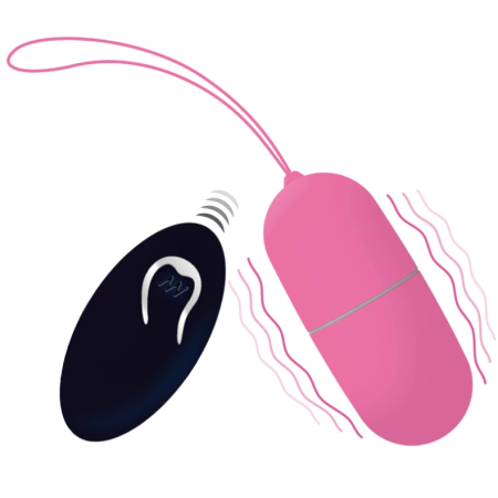 Intense Flippy I Remote-Controlled Vibrating Egg Pink Silicone 12 Modes