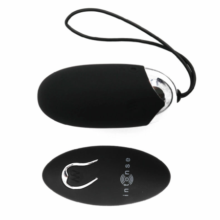 INTENSE Flippy II Remote-Controlled Vibrating Egg, Black, 12 Modes