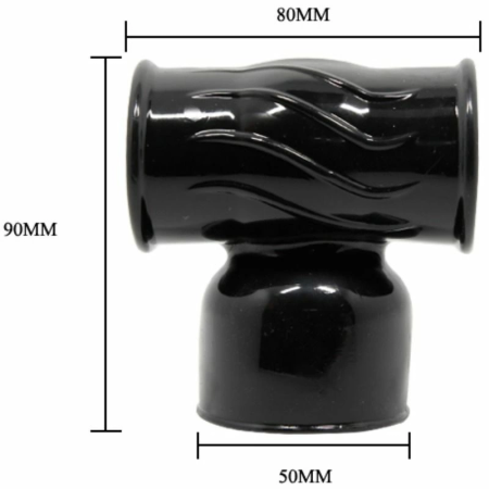 Baile Power Head Black - Interchangeable Attachment for Massager, TPR