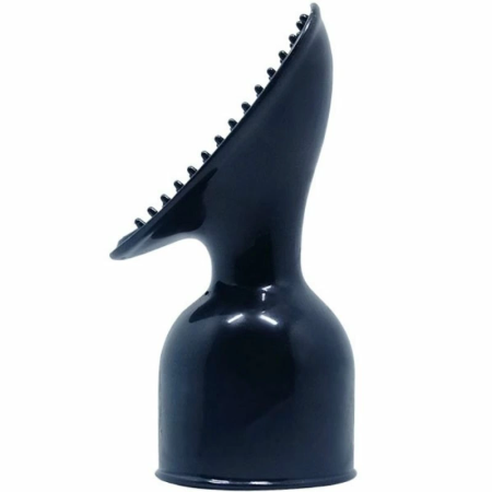 Baile Power Head Interchangeable Black Attachment - TPR, Textured Surface