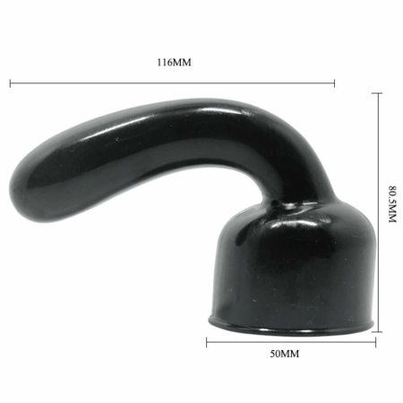 Baile Power Head - Interchangeable G-Spot Massager Attachment, Black