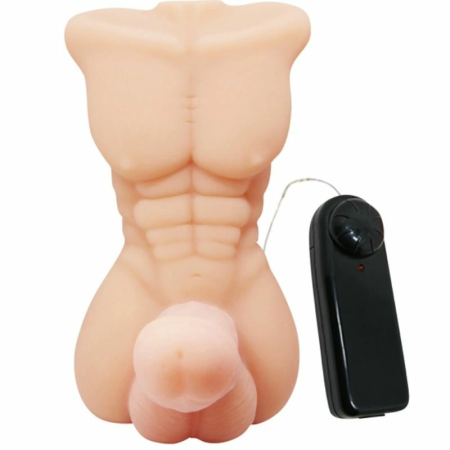Baile Temptation Bigger Man Vibrating Torso Model, Multi-Speed, TPR/ABS