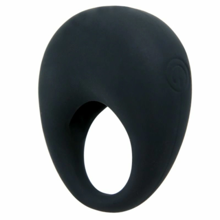Pretty Love Trap Silicone Vibrating Ring Black - Adjustable Comfort Design