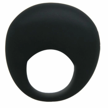 Pretty Love Trap Silicone Vibrating Ring Black - Adjustable Comfort Design