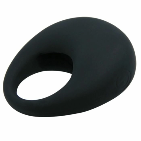 Pretty Love Trap Silicone Vibrating Ring Black - Adjustable Comfort Design