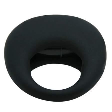 Pretty Love Trap Silicone Vibrating Ring Black - Adjustable Comfort Design