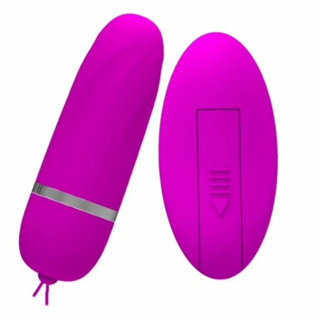 Pretty Love Debby Lilac Remote-Controlled Vibrating Egg, 12 Modes, Silicone