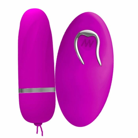Pretty Love Debby Lilac Remote-Controlled Vibrating Egg, 12 Modes, Silicone