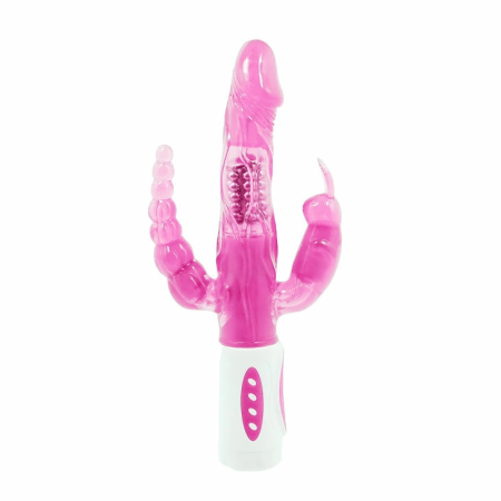 Baile Pretty Bunny Triple Rotator - Multi-Zone Vibrating System, Pink