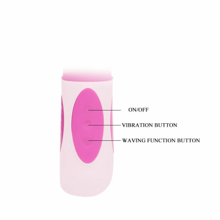 Baile Pretty Bunny Triple Rotator - Multi-Zone Vibrating System, Pink
