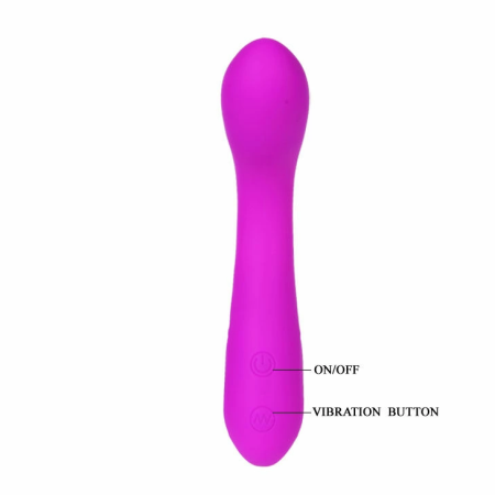 Pretty Love Tony Lilac Rechargeable Dual-Motor Silicone Massager 15cm