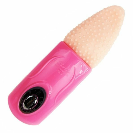 Baile Tongue Massager 3V Flexible Silicone Multi-Speed Pink