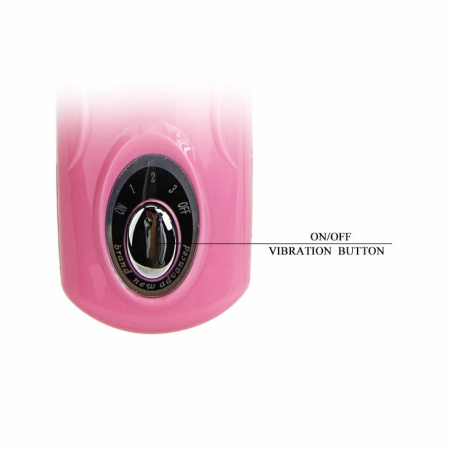 Baile Tongue Massager 3V Flexible Silicone Multi-Speed Pink