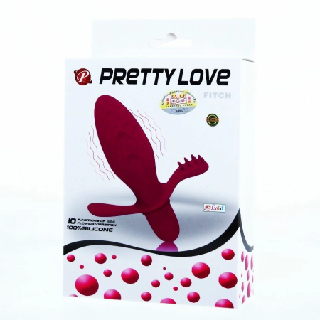 Pretty Love Flirtation Fitch Intimate Silicone Vibrator 10 Modes Pink 11cm